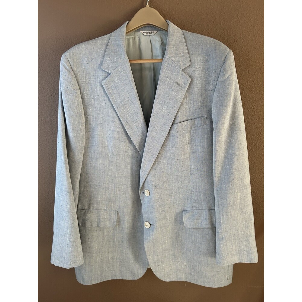 NORM THOMPSON  Silk Mens Blazer Sport Coat 46R Very Great Quality & Condition